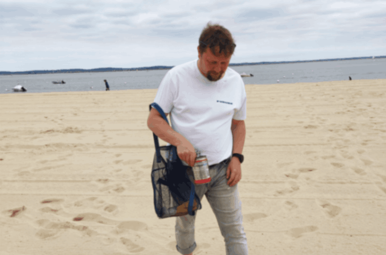 Dépollution dans le sable